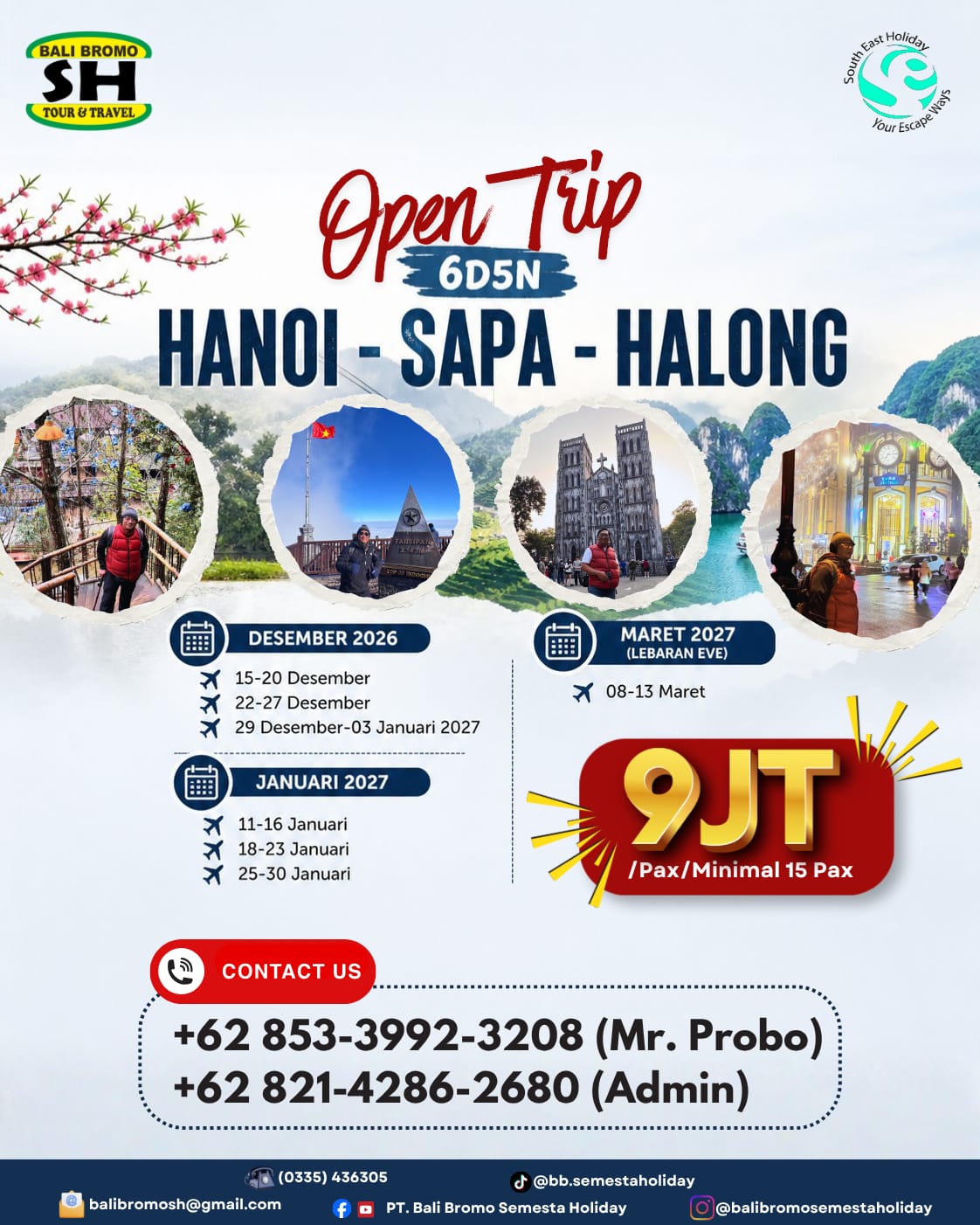 OPEN TRIP 6D5N VIETNAM